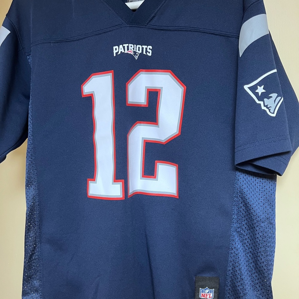 NFL Kids Navy Blue Patriots Jersey